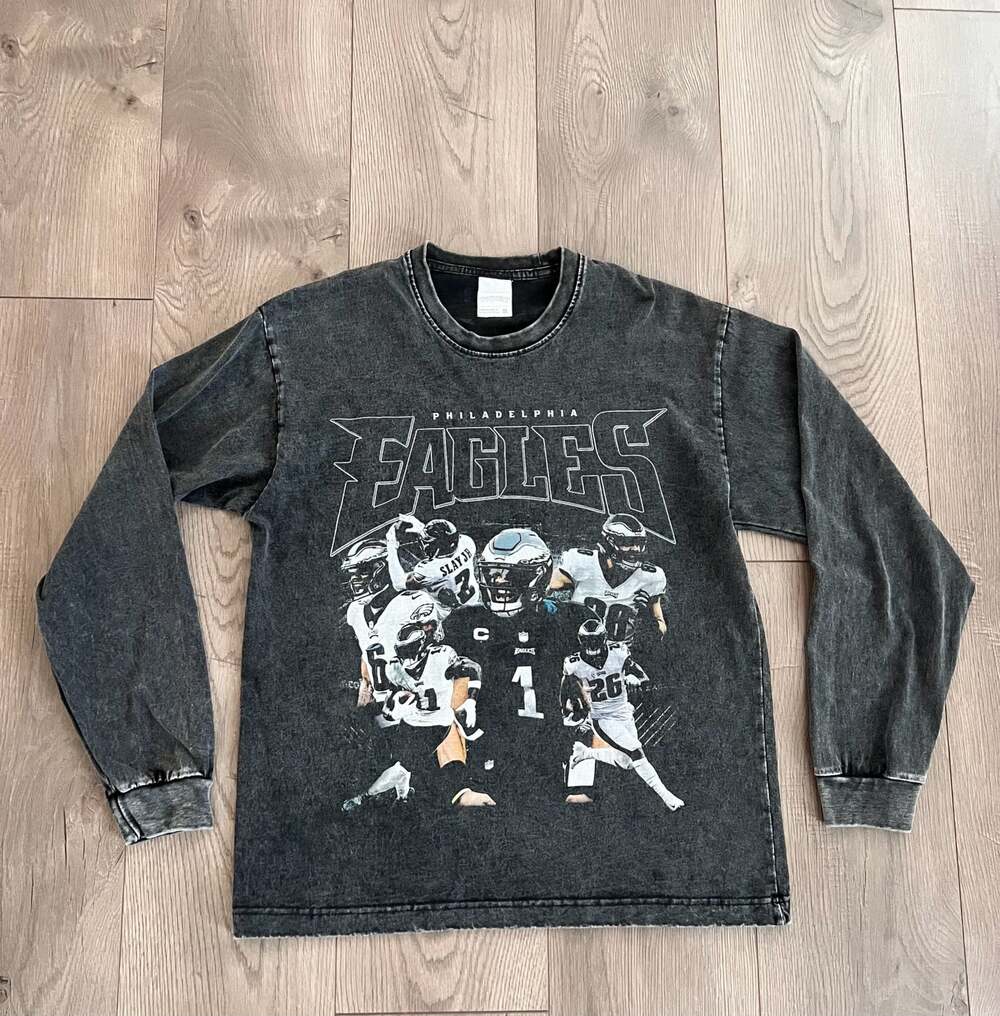 Philadelphia Eagles Long Sleeve Graphic T-Shirt Size S